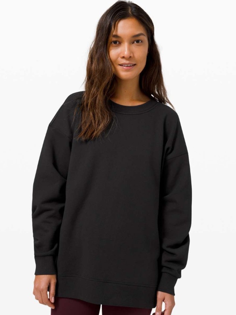 Lululemon Black Perfectly Oversized Crew